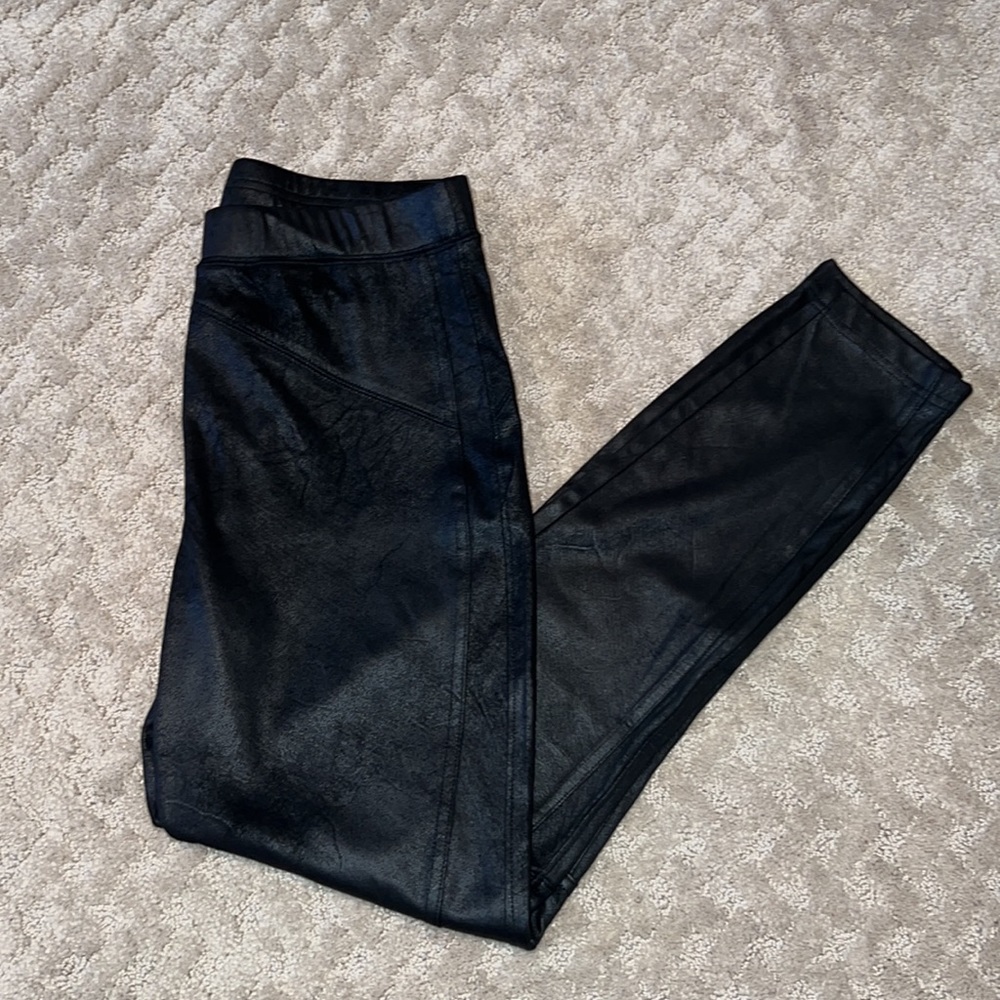 FREE PEOPLE FAUX LEATHER LEGGINGS
